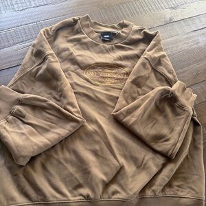 Vans Brown Crewneck Sweatshirt with 'Off The Wall' Patch
